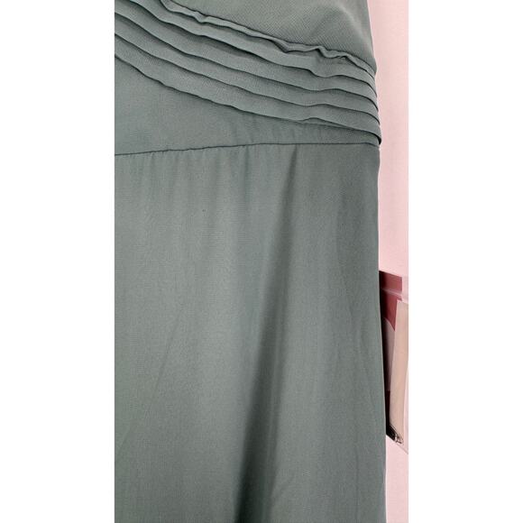 Birdy Grey Spence Convertible Dress Chiffon Womens Large Sea Glass New Formal - Picture 6 of 13